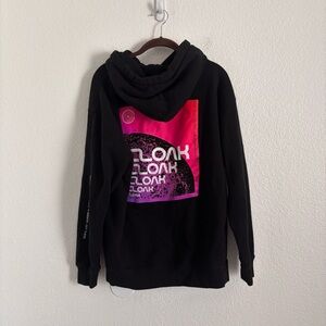 Cloak Brand Men's Size Medium Black Hoodie Sweatshirt